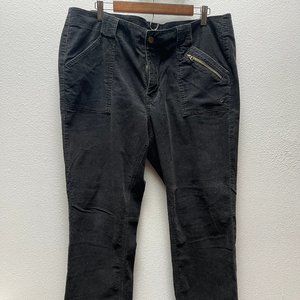 Venezia Boot Cut Corduroy Pants - Black - Size 20